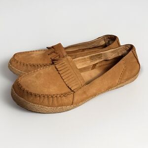 Men’s Leather Ugg Suede Loafers Size 10